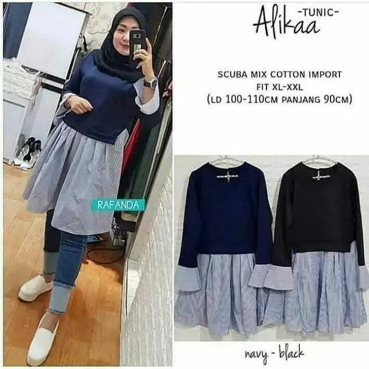 New Alika Tunik Cod Jual Baju Muslim Terbaru Model Baju Muslim Wanita Terbaru 2019 Baju Panjang