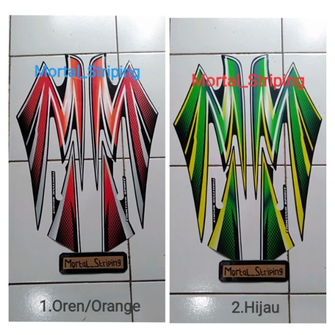 Striping Polet Lis Yamaha Rx King Tahun 02 03 Oren Hijau Standar Lazada Indonesia