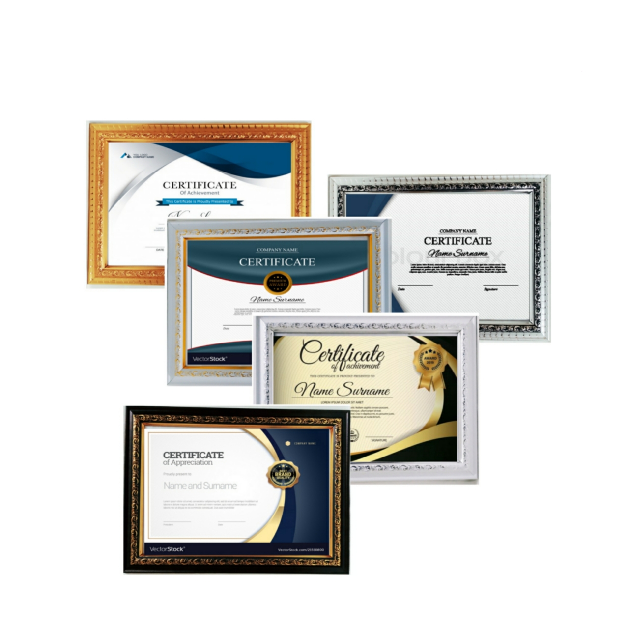 Bingkai Piagam A4 Bingkai Sertifikat A4 ( 21x30 cm ) Murah Mewah