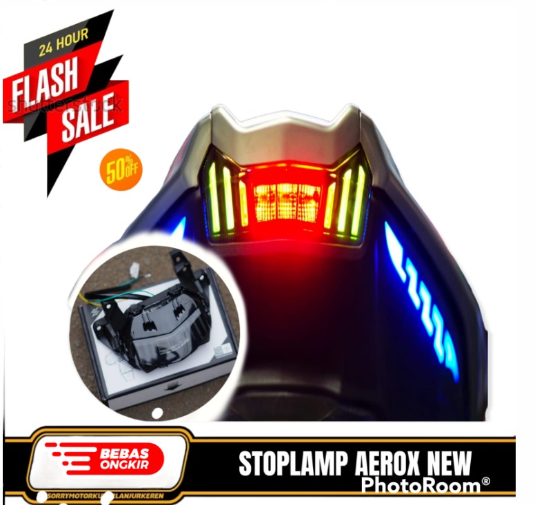stoplamp aerox 155 new Stoplamp Aerox new Sarkpower RGB Lampu Stop 2021