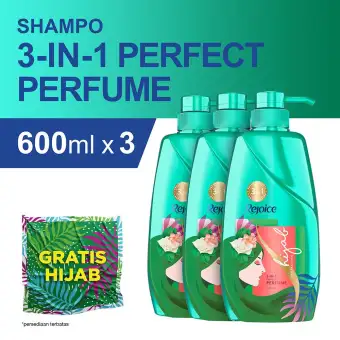 Rejoice 3-in-1 Perfect Perfume Sampo 600 ml - Paket isi 3