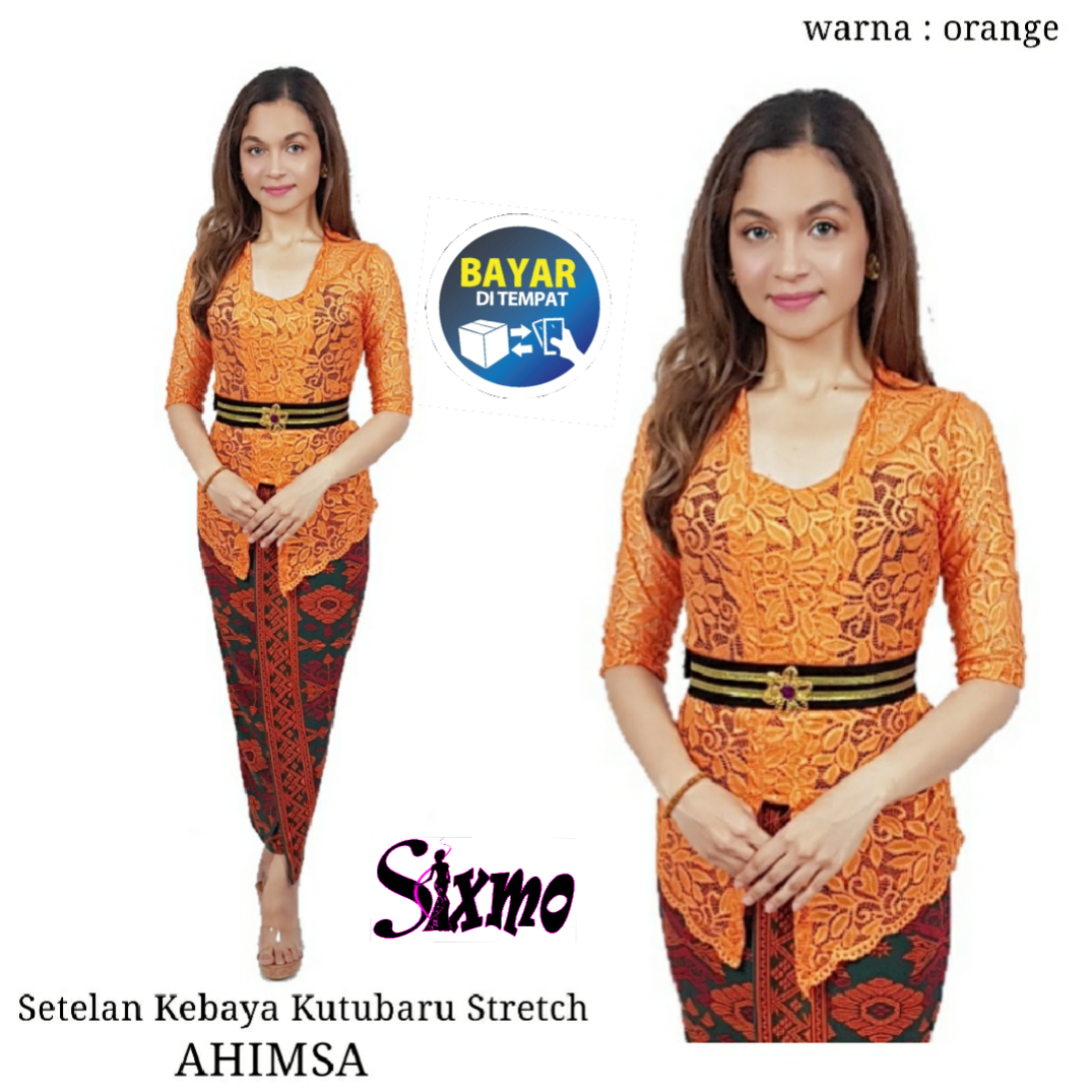 Sixmo Baju Kebaya Brokat Setelan Kutubaru Stretch Ahimsa Dan Rok Batik Lycra Panjang Kebaya Bali Murah Kebaya Modern Kebaya Pesta Lazada Indonesia