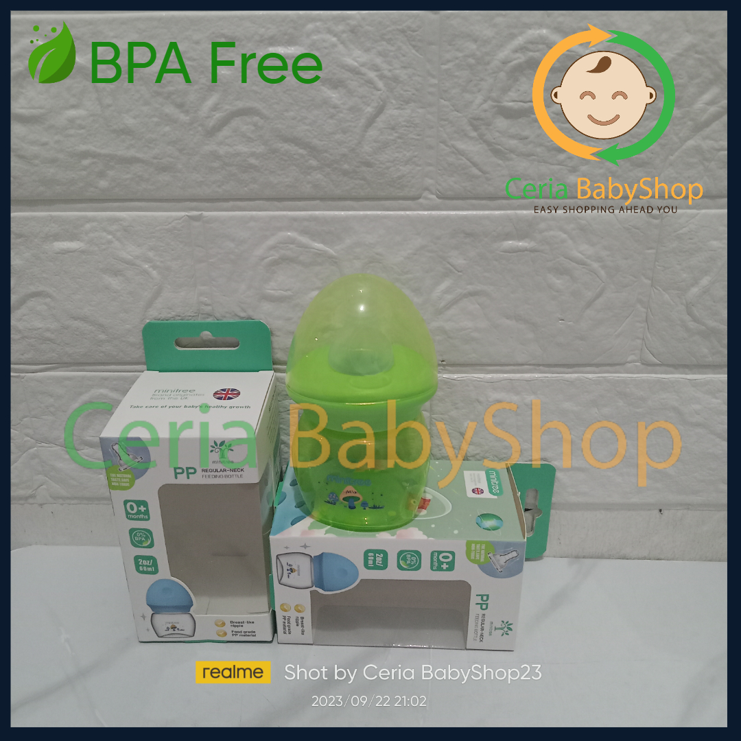 Minitree Botol Susu Bayi Ukuran Mini 60ml Untuk Bayi Baru Lahir New