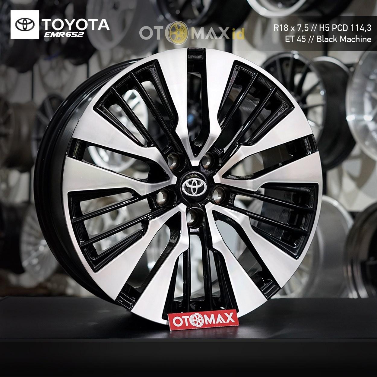 Velg Mobil Toyota (EMR652) Ring 18 Black Machine