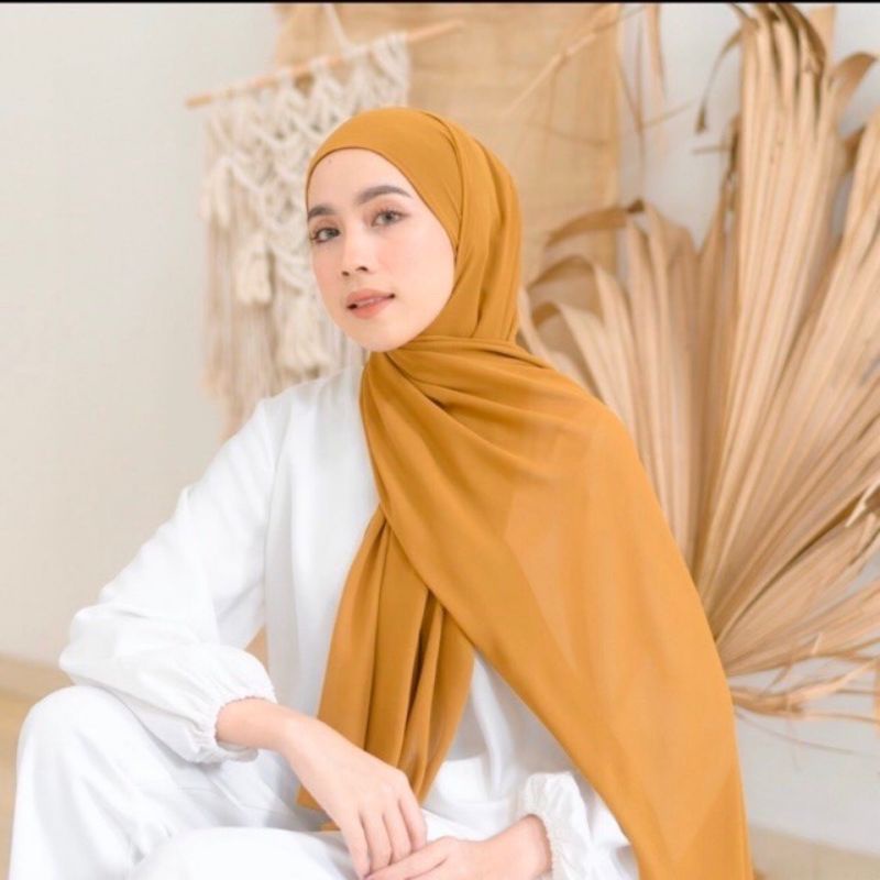 [ Hijabasket ] PASHMINA CERRUTY Jilbab pasmina cerruti babydoll ukuran 175 x 75 , jilbab phasmina sabyan ceruty baby doll | Kualitas Premium