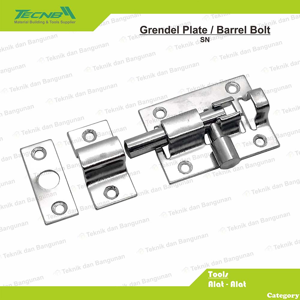 Grendel Pintu Plat Besi Sn Lazada Indonesia