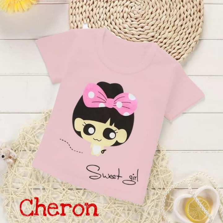CHERON 16683 16682 - Kaos Anak Cewek Tshirt Tumblr Tee