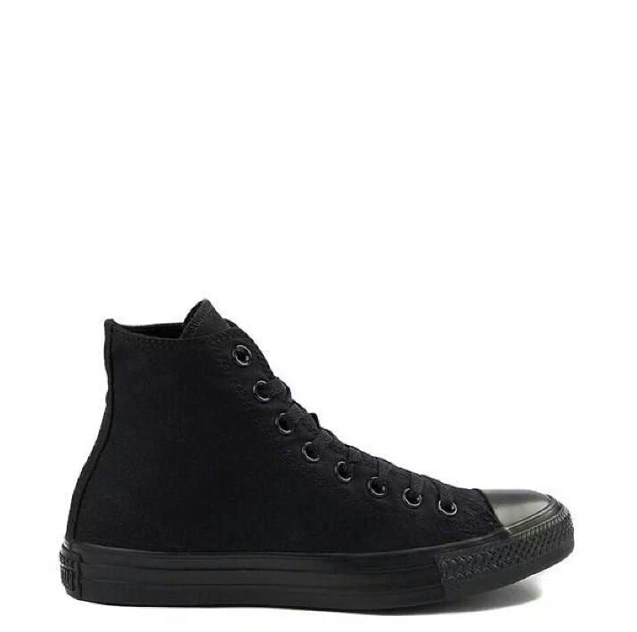 black tall converse