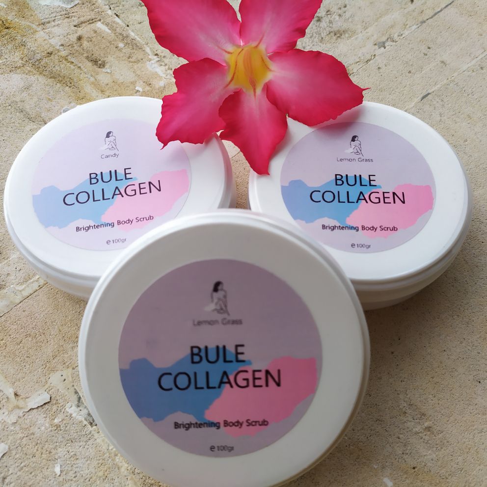 blue collagen body scrub