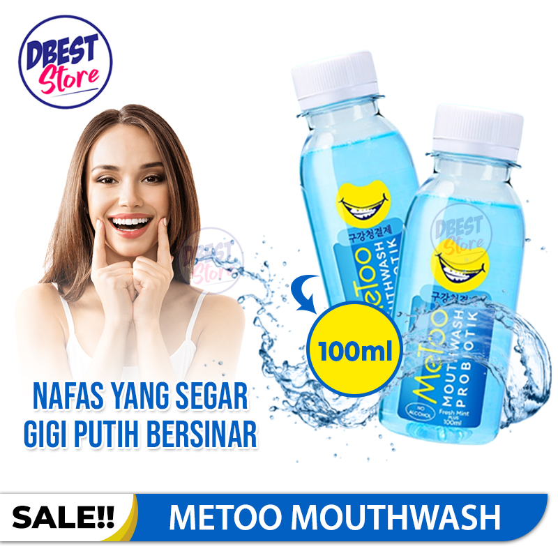 BISA COD MeToo Mouthwash Fresh Mint 100ml / Obat Kumur Probiotik