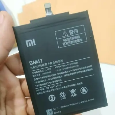 [ BM47 ] Battery Baterai Batre Xiaomi Redmi 3 - Redmi 3S - Redmi 3X - Redmi 4X - Redmi 4X Prime BM47 BM-47 ORIGINAL 100% Batere Batrai Xiao Mi Redmi 3 Pro ORI