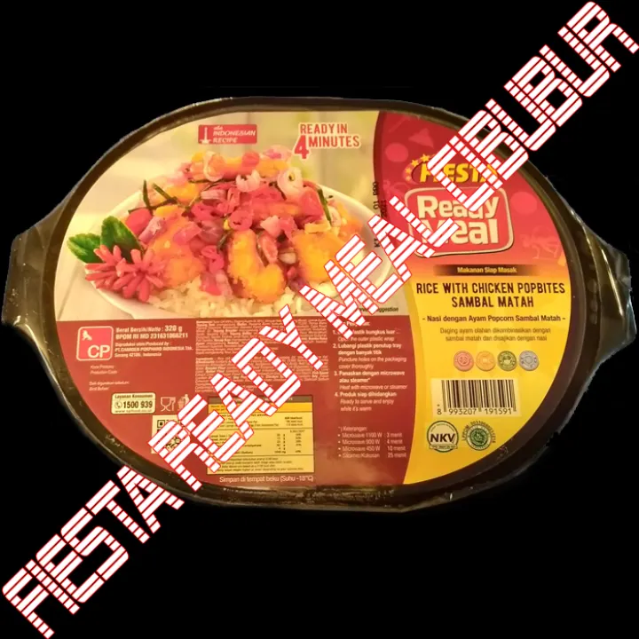 24 Fiesta Ready Meal Rice With Chicken Popbites Sambal Matah Nasi Dengan Ayam Popcorn Sambel Matah Lazada Indonesia