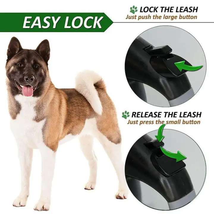 large breed retractable dog leash