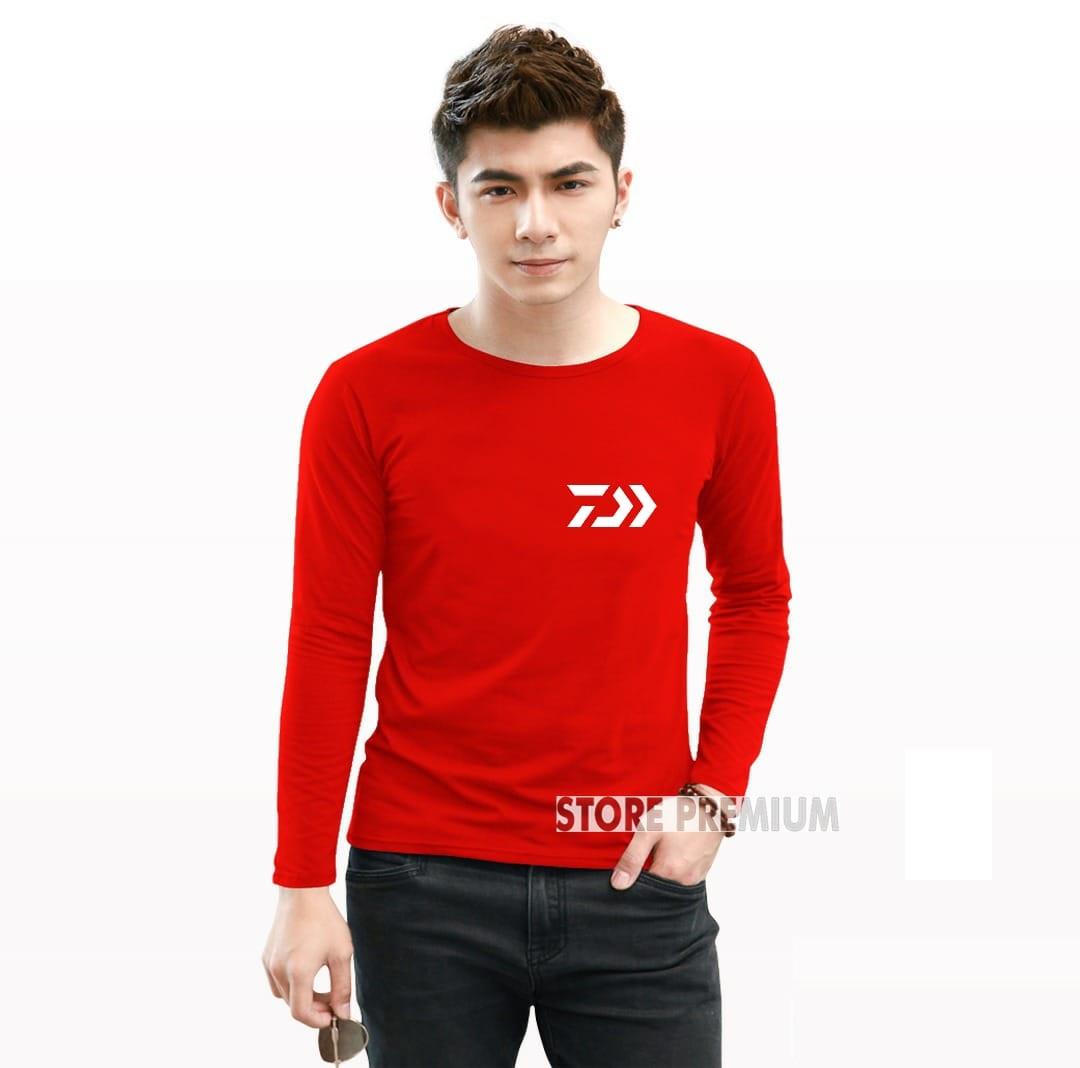 Kaos Distro Daiwa Logo Premium Quality Lengan Panjang