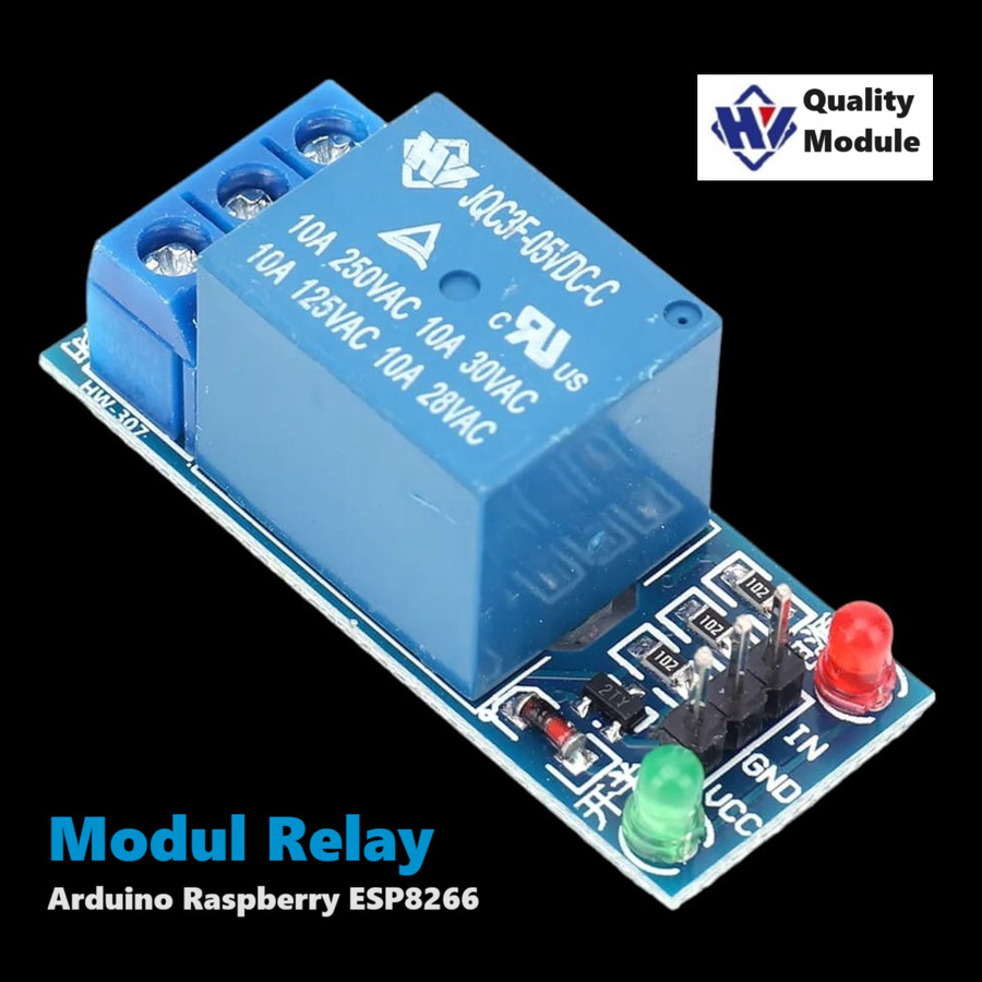 Modul Relay Module 5V ARDUINO Raspberry ESP8266 Kontrol Switch Listrik ...