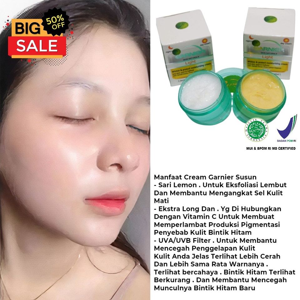 Paket Glowing 3in1 Cream Garnier Susun Day & Night Garnier Susun Cream