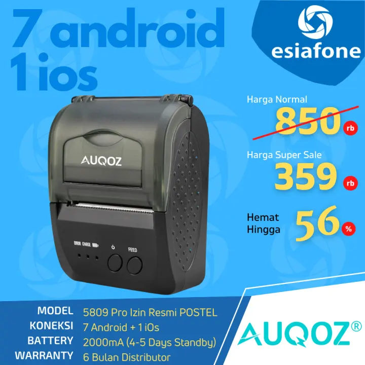 printer bluetooth zjiang 5809