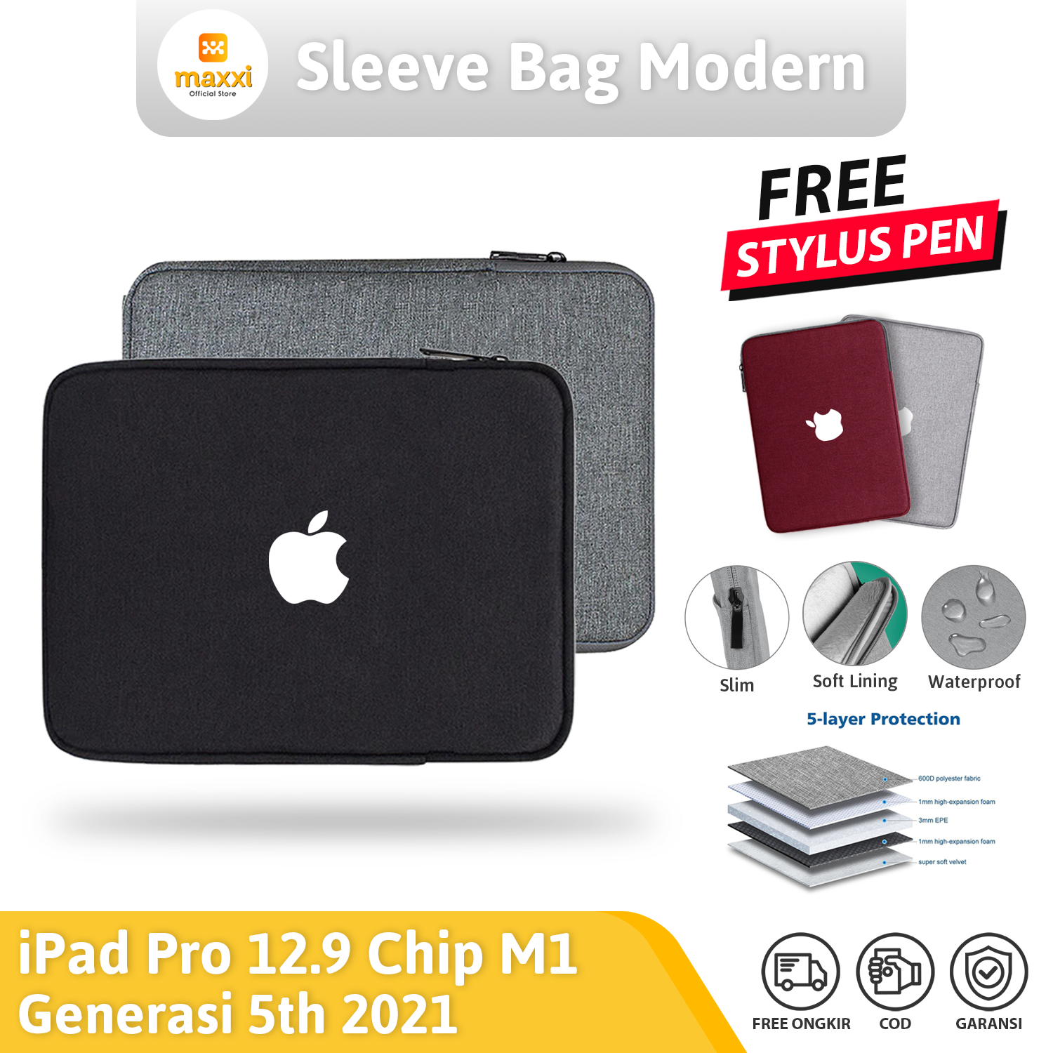 IPad Pro inch 2020 Generasi Gen 4th Tablet Bag Soft Sleeve