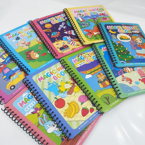Magic Water Book Drawing Painting Book Buku Gambar Mewarnai Edukasi