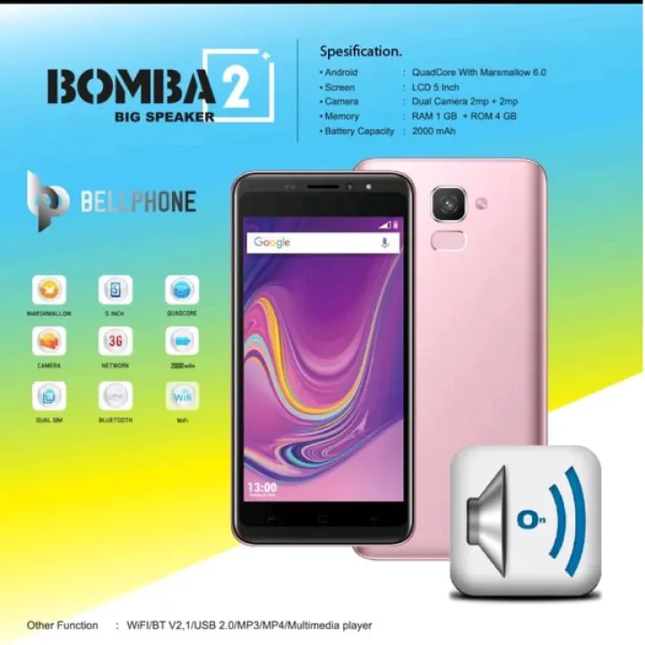 Smartphone Bellphone Bomba 2 Ram 1gb Rom 4gb Lazada Indonesia