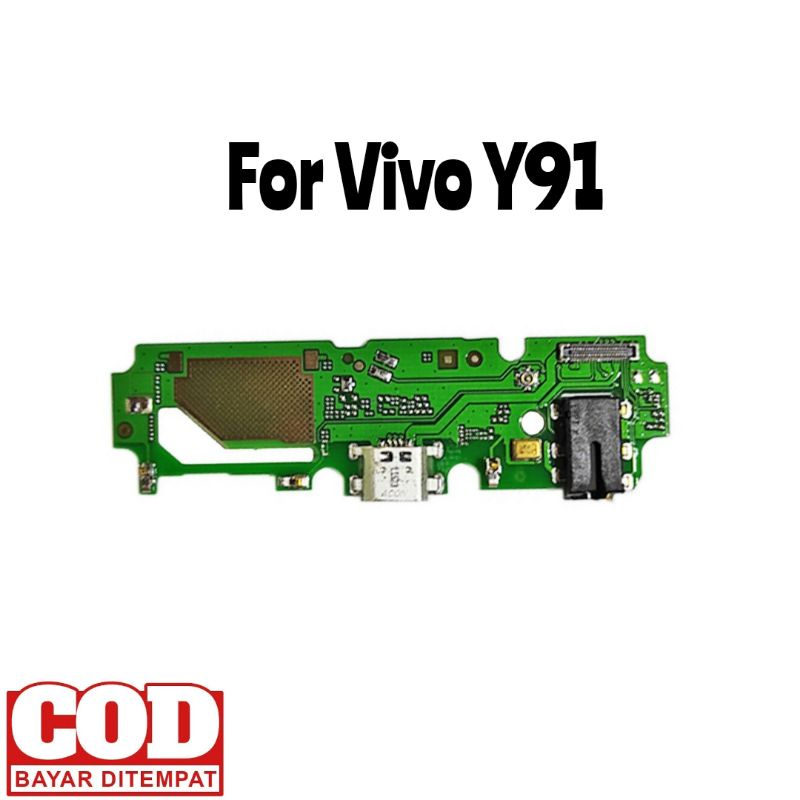 UI BOARD PAPAN CAS CONNECTOR KONEKTOR CHARGER HP VIVO Y91 PLUG IN MIC