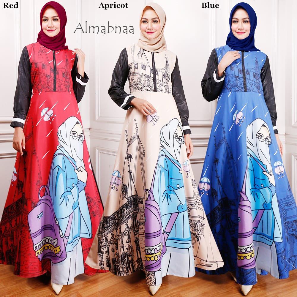 gamis hijab FREE HIJABNYA by wholesale_tanah_abang