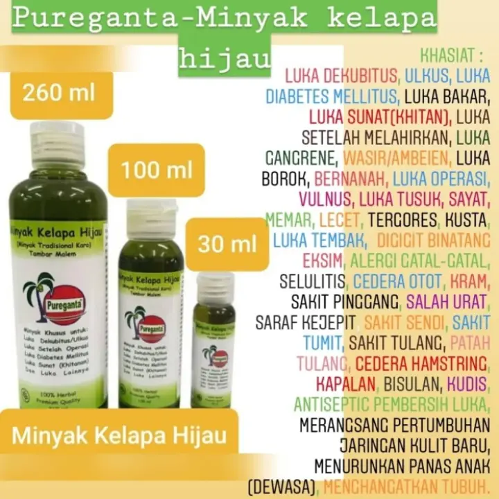 Produk Baru Pureganta 150 Ml Minyak Kelapa Hijau Lazada Indonesia