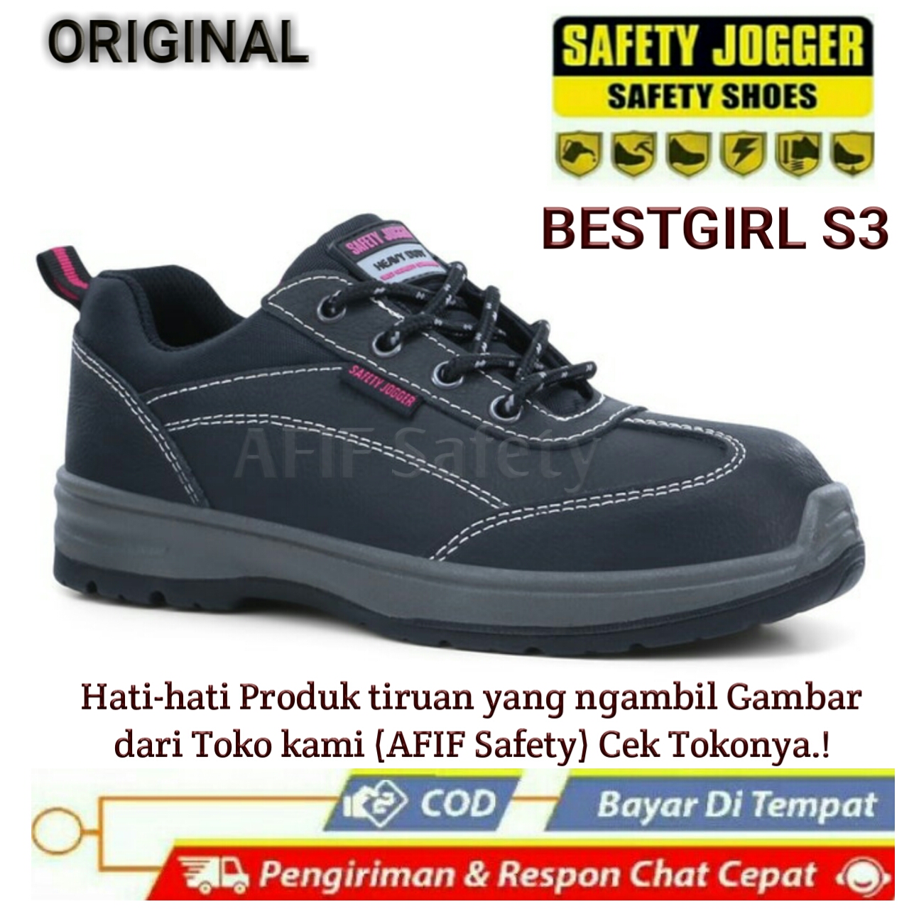 Sepatu Safety Jogger Bestgirl S3 Original / Safety Joger wanita