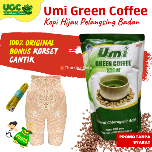 Umi Green Coffee Pelangsing Original Kemasan Baru UGC Kopi Penurun ...