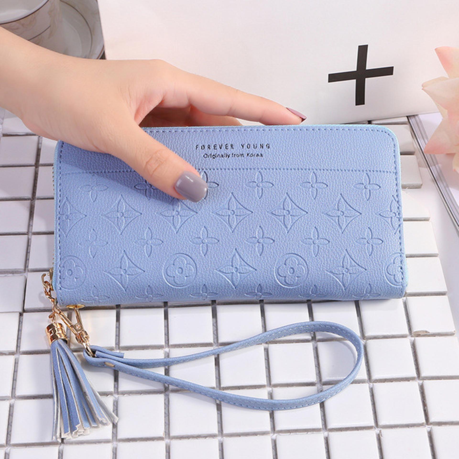 Louis - Dompet Import Korea Wanita Panjang Zipper Forever Young BISA COD