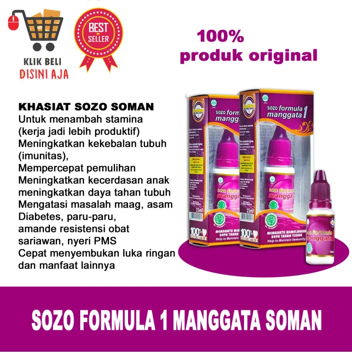 Herbal Soman Diabetes Sozo Formula Manggata 1 100 Asli Lazada Indonesia