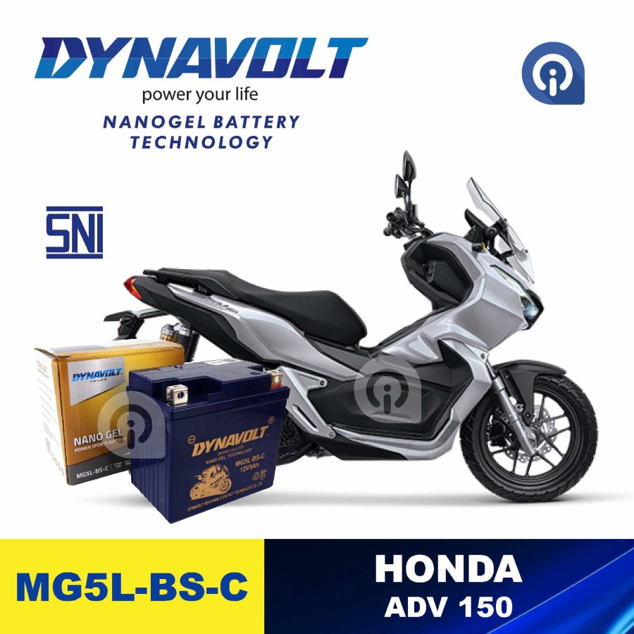 Accu Aki Motor HONDA ADV 150 ORIGINAL DYNAVOLT | Lazada Indonesia