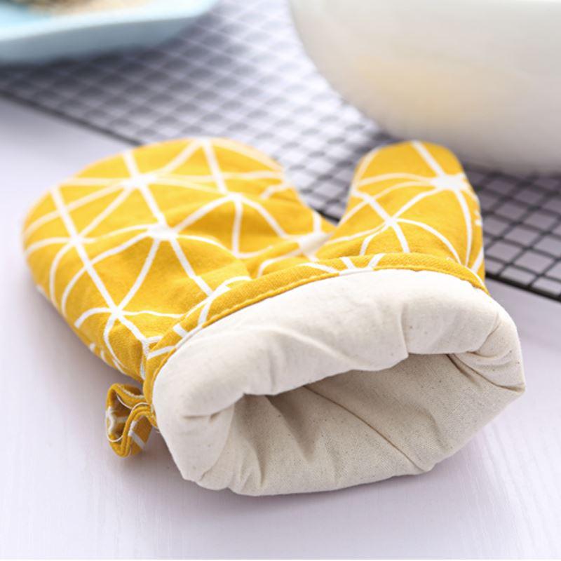 Bắc Âu Nhà Bếp 100% Cotton Dày Chống Nóng, Cách Nhiệt, Găng Tay Đồ Gia Dụng Lò Nướng Nướng Lò Vi Sóng, Chịu Nhiệt Cao Găng Tay Dụng Cụ