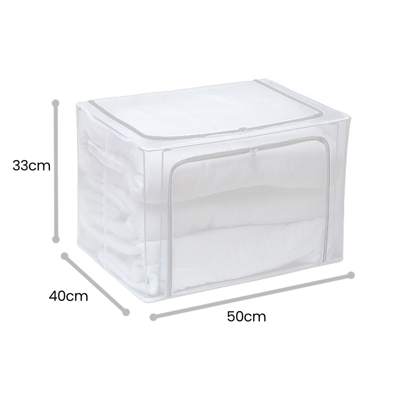 Inaso Storage Box Organizer Besar Kotak Penyimpanan Lipat Transparant ...