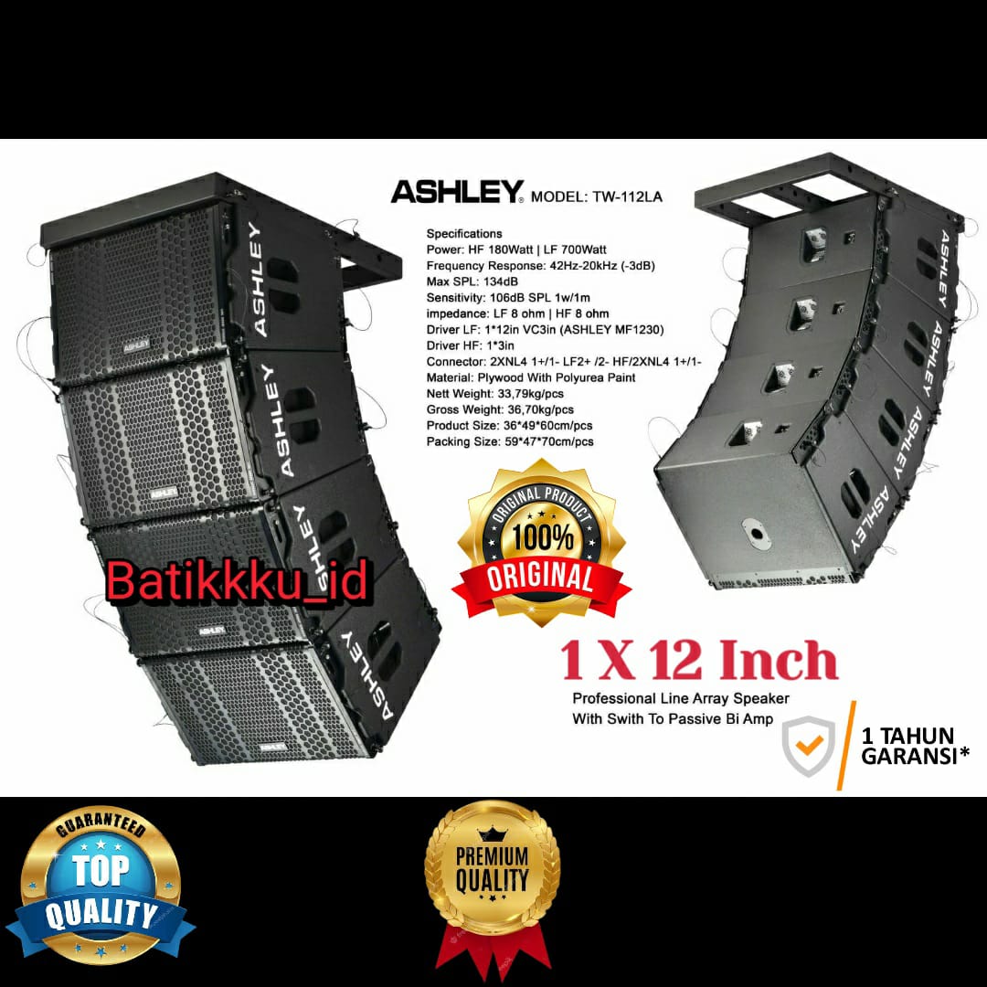 [ORIGINAL] SPEAKER LINE ARRAY ASHLEY TW 112 LA TW112LA ORIGINAL 1 X 12