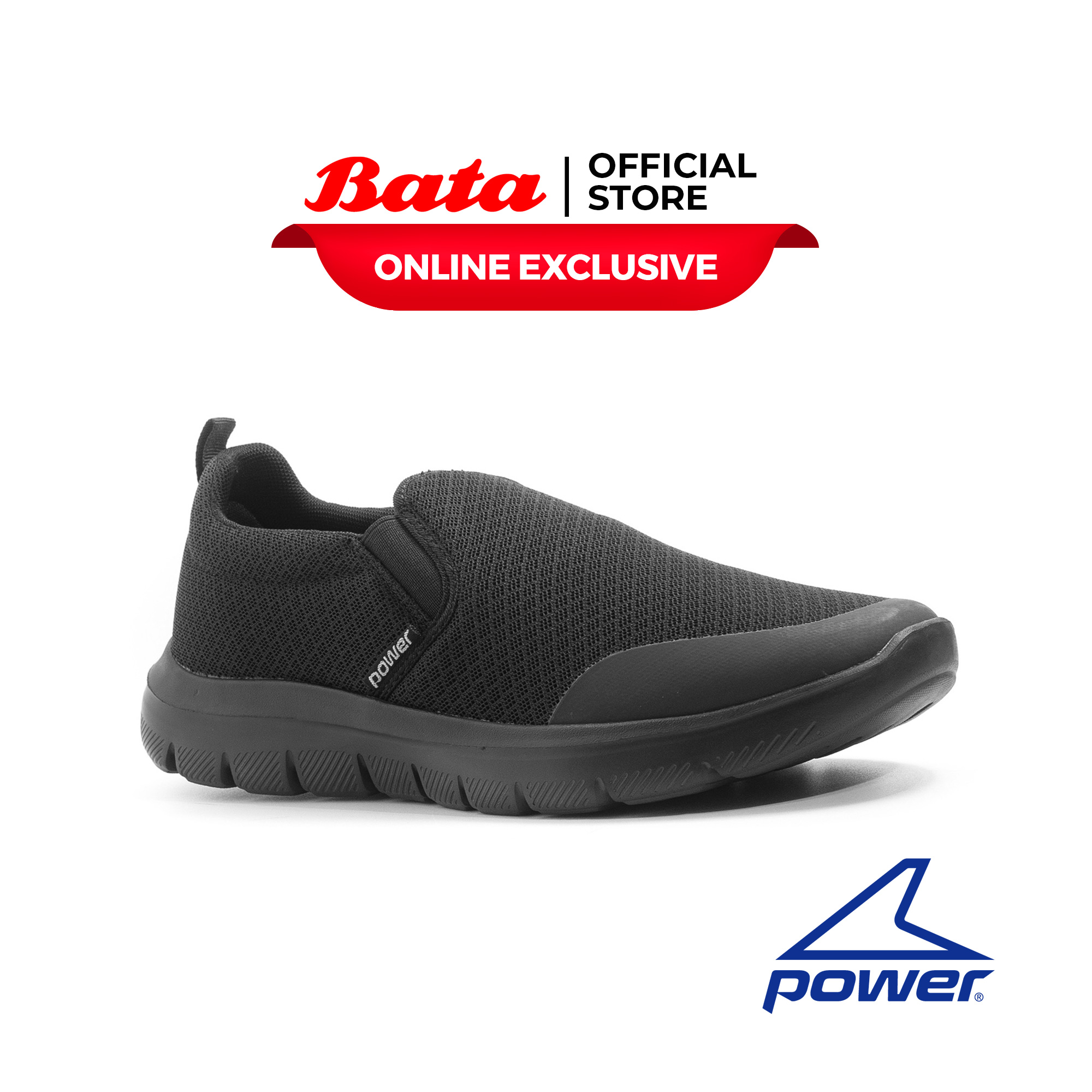POWER [Online Exclusive] Sepatu Sneakers Pria Fleet Mywalk 09 Black  8806012
