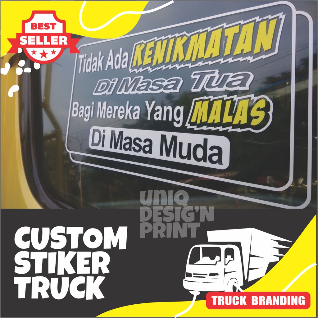 Stiker Kaca Mobil Truck Cutting Sticker Kata Kata Lucu Lazada Indonesia