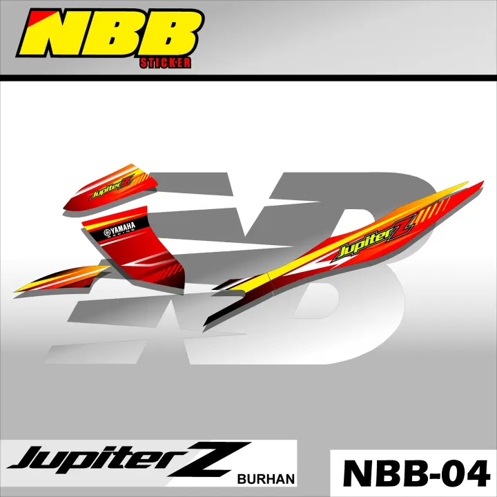 Sticker Striping Jupiter Z Burhan Stiker Variasi List Motor Jupiter Racing Kode Nbb 04 Lazada Indonesia
