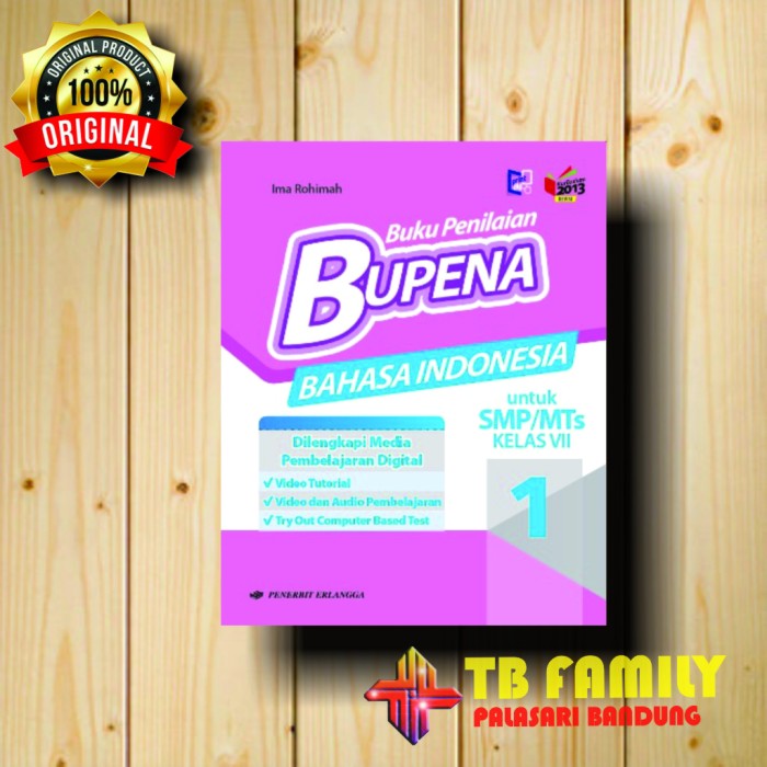 Buku Bupena Bahasa Indonesia SMP Kelas 7 Penerbit ERLANGGA BARU DAN ...