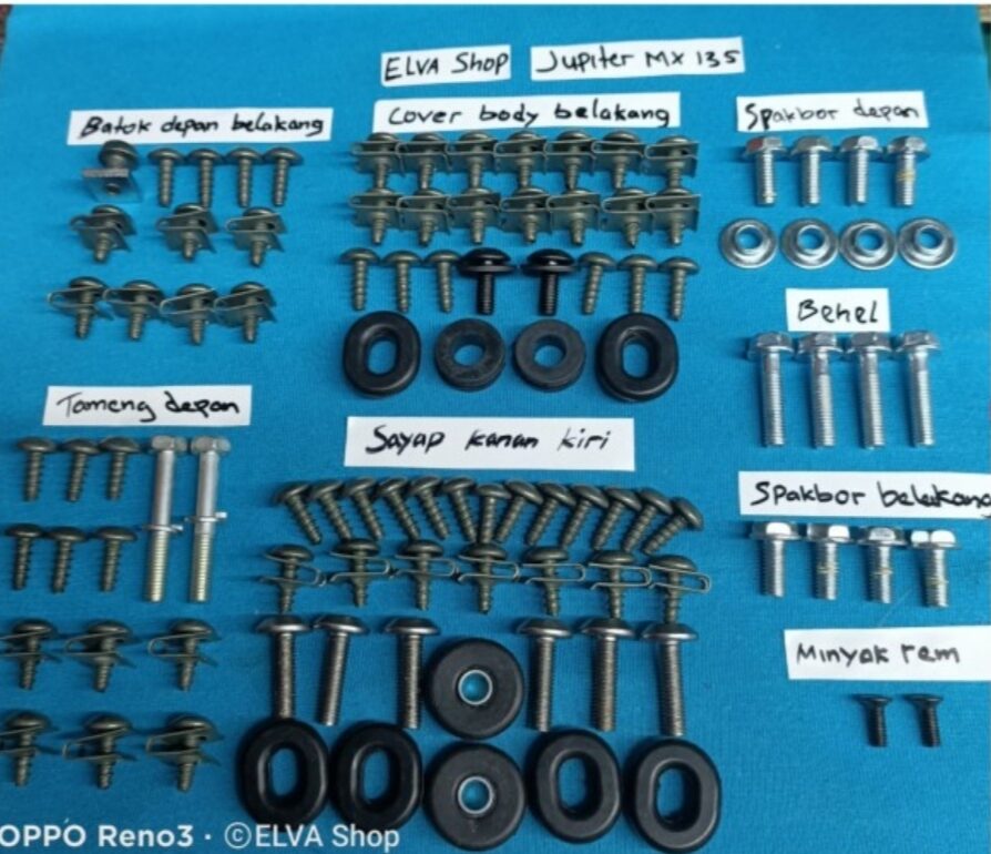baut original lengkap full set body Yamaha Jupiter MX 135 Lazada