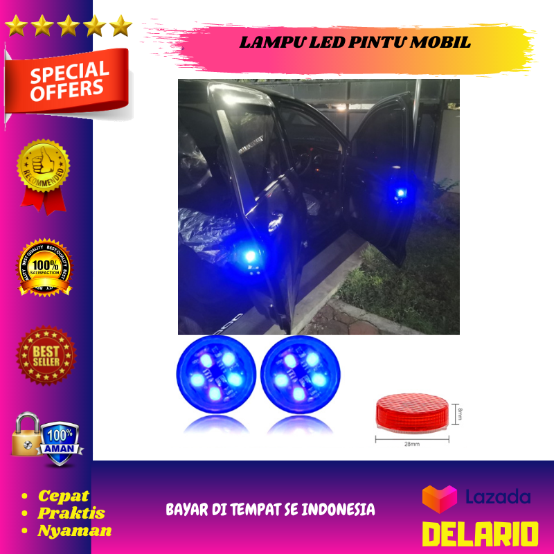 Lampu LED Door Open Safety Warning LED Lampu Pintu Mobil LED Mobil