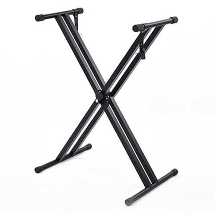 Stand Keyboard Digital Piano Double X Style - Q-2X - Hitam