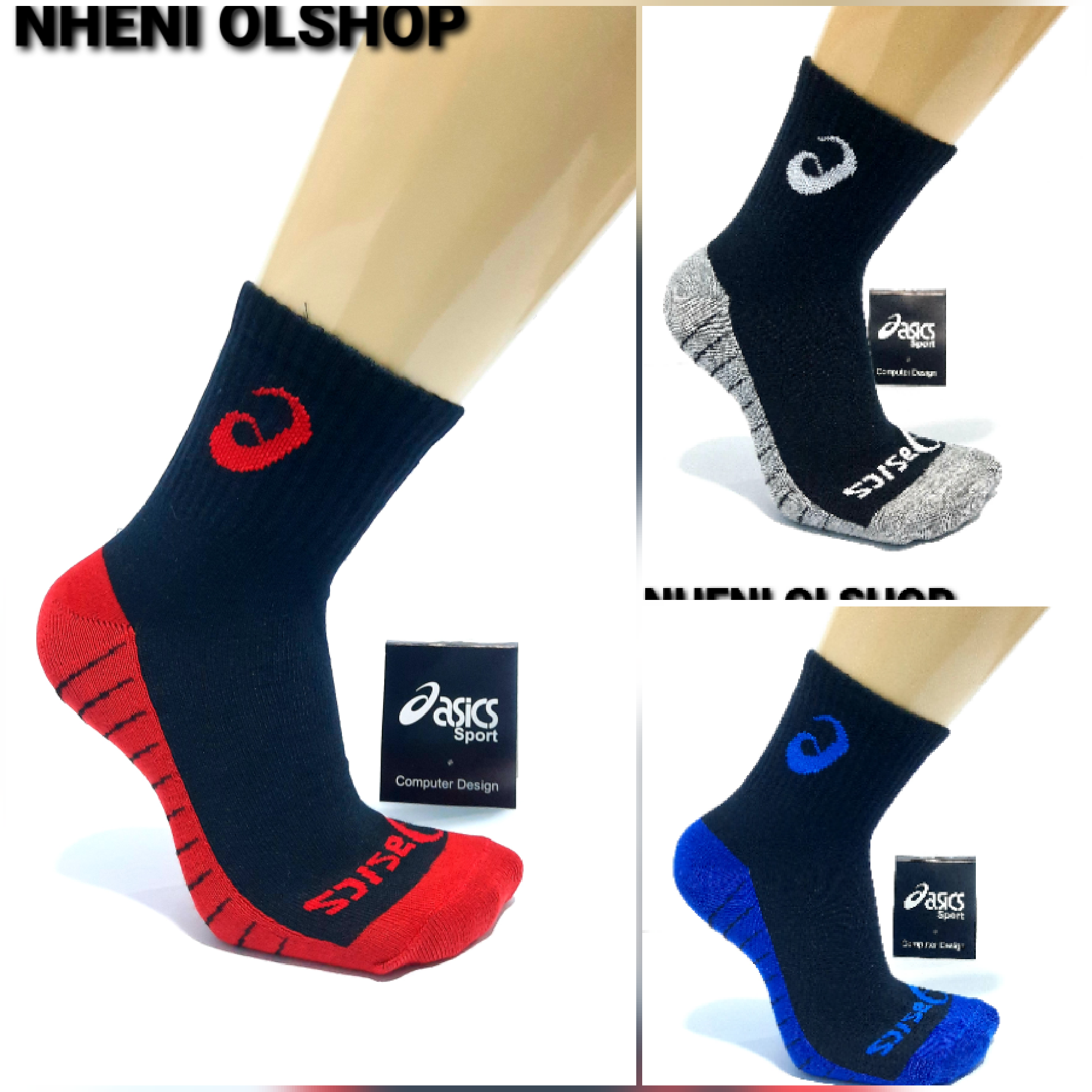 kaos kaki asics original