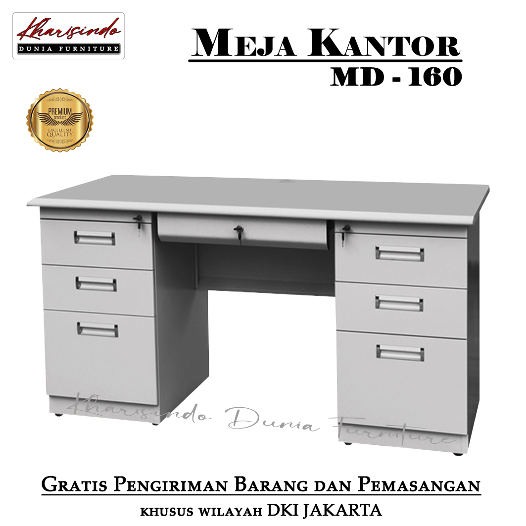 meja kantor besi md 160 | lazada indonesia