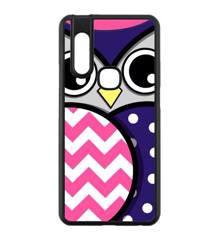 Casing For Vivo V15 Owl Chevron Polkadot E1755