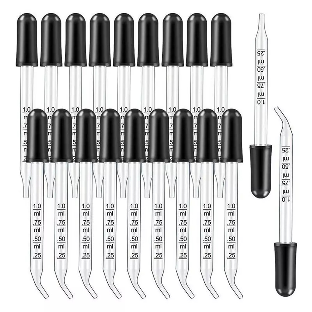 MMLUCK 1Ml Đồ Dùng Học Tập Thuốc Nhỏ Giọt Tốt Nghiệp Chuyển Tiền Nhỏ Giọt Hoá Học Đầu Cao Su Quy Mô Pipet Máy phân phối băng keo Vật dụng vẽ tranh nghệ thuật