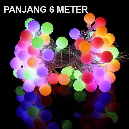Lampu tumblr anggur warna rainbow 10 meter ^^
