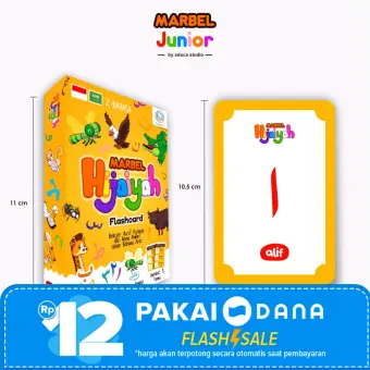 Marbel Flashcard Hijaiyah Kartu Bayi Belajar Huruf Dan Nama