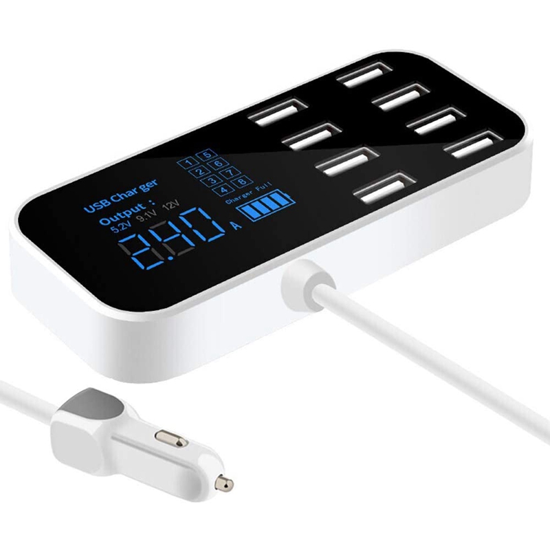 8 Ports USB Output Car Charger MultiPort USB Charger for Car 8Port