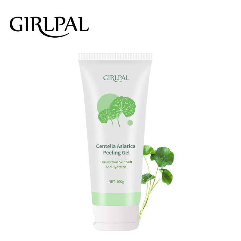 GIRLPAL Centella Asiatica Peeling Gel 100g Wajah Body Exfoliating Mencerahkan Dan Mengangkat Sel